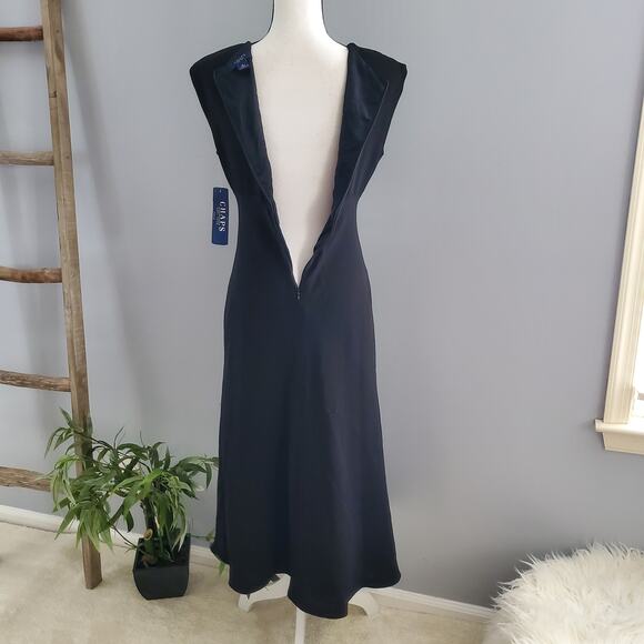 Chaps Women's Black Sleeveless Sheath Dress 4 - Picture 3 of 7